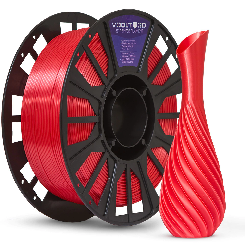 PLA Silk High Speed Vermelho Premium 1kg
