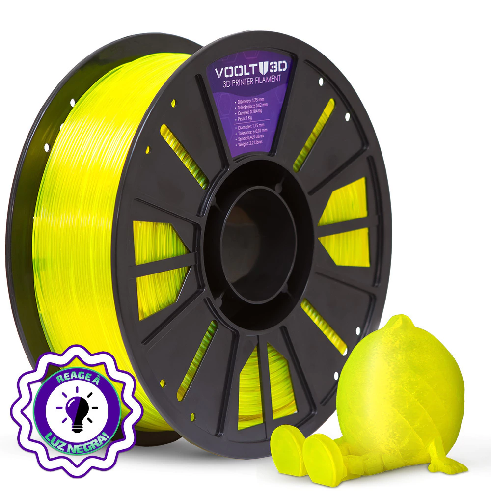 PETG Verde Limão Neon Translúcido Premium 1kg