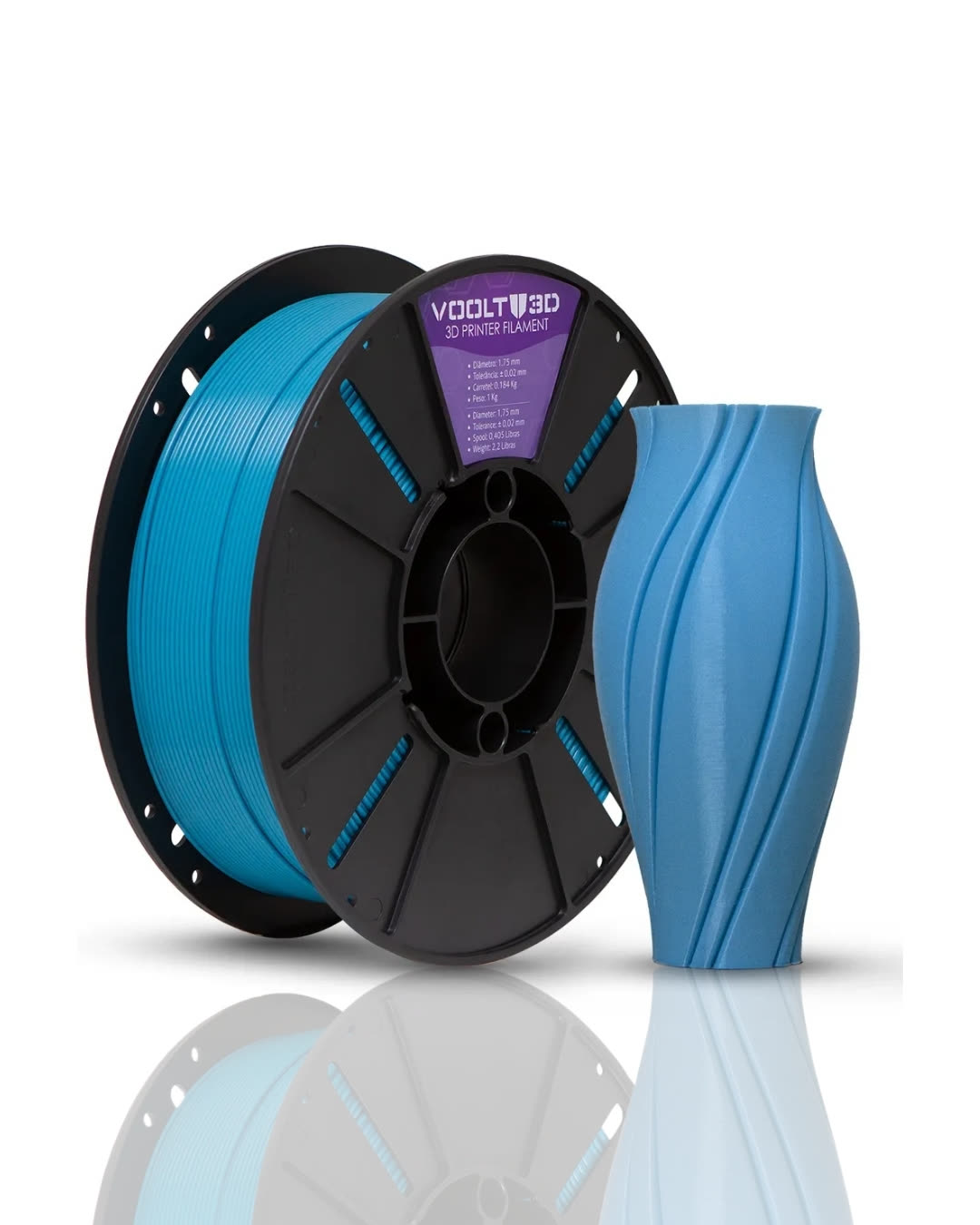 PLA Azul Cyan Solido 1kg