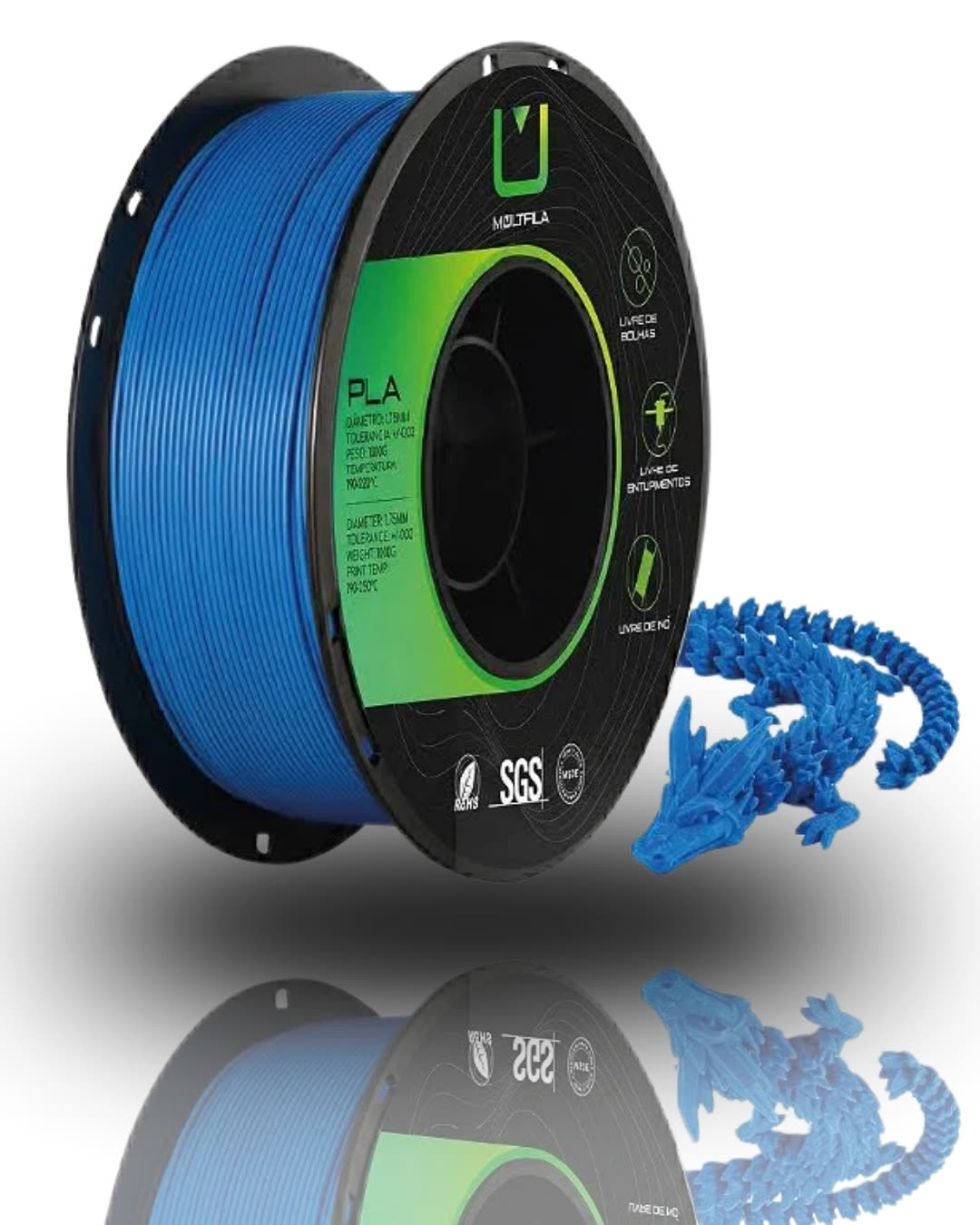 PLA Matte Azul Ocean 1kg