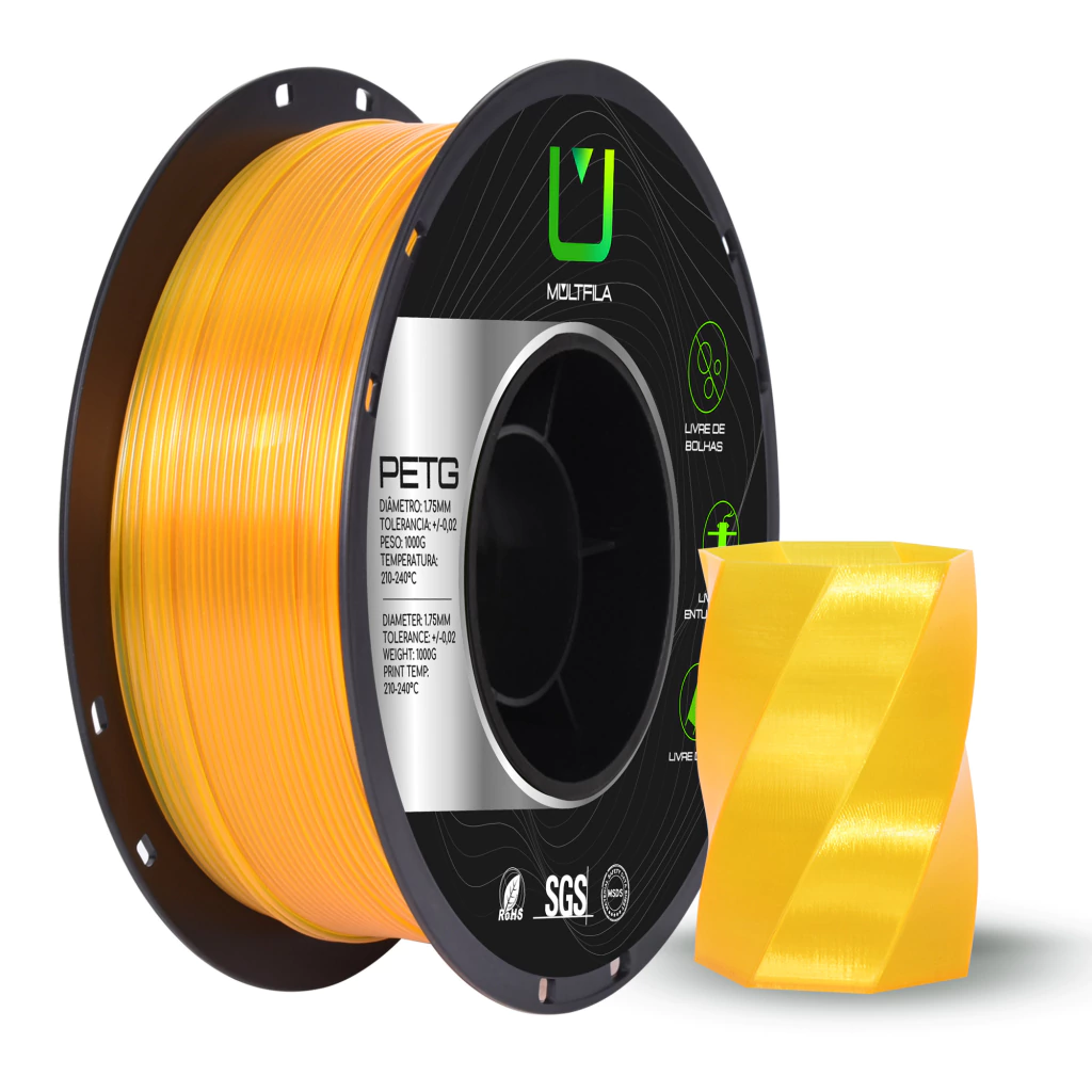 PETG Amarelo Translucido 1kg