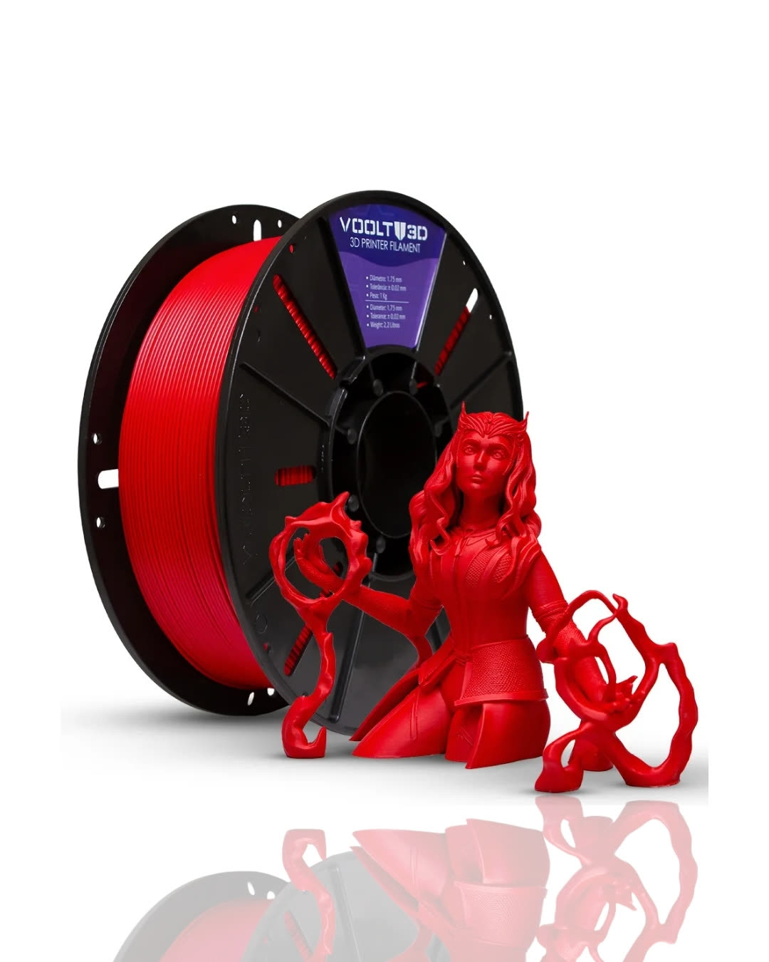 PLA Vermelho Velvet 1kg