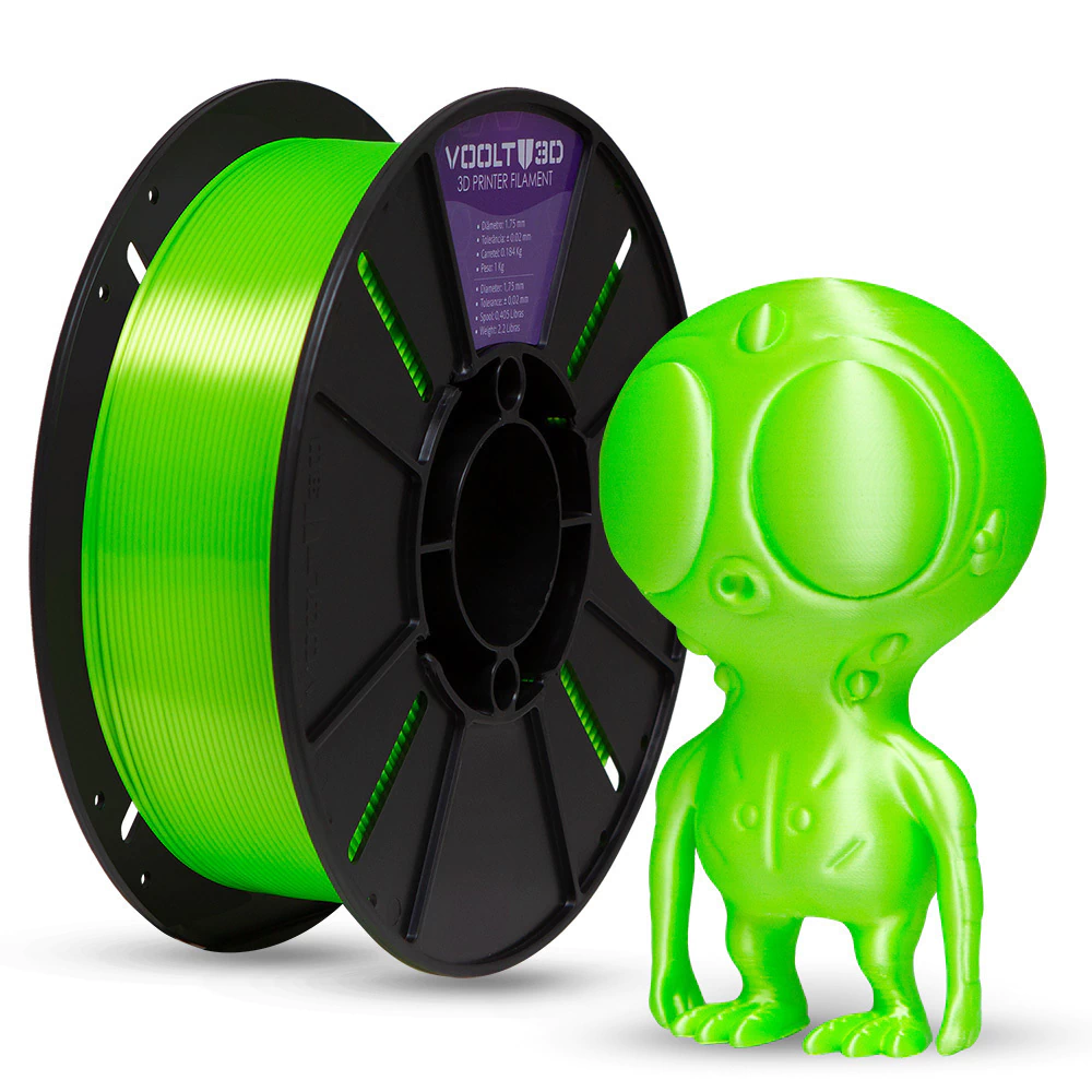 PLA Silk Verde Neon 1kg