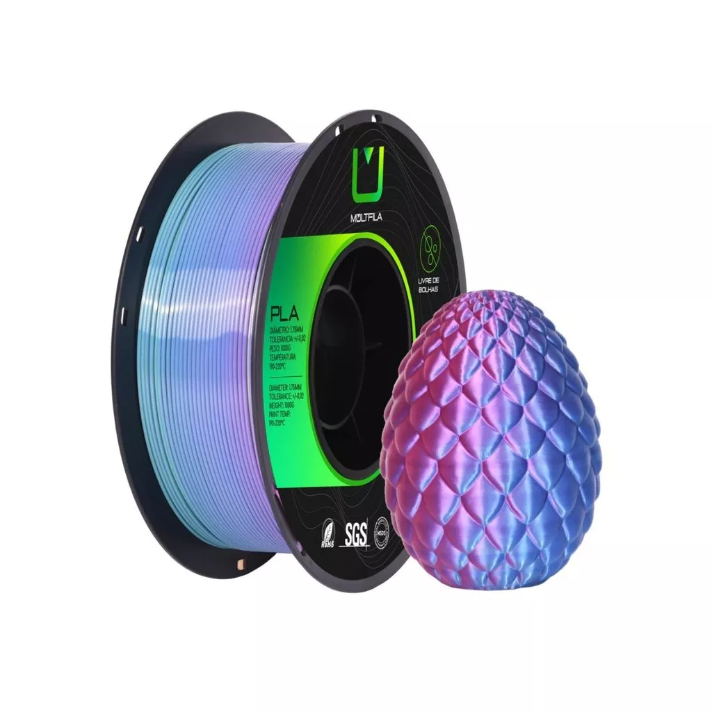 PLA Duo Color Vermelho e Azul 1kg