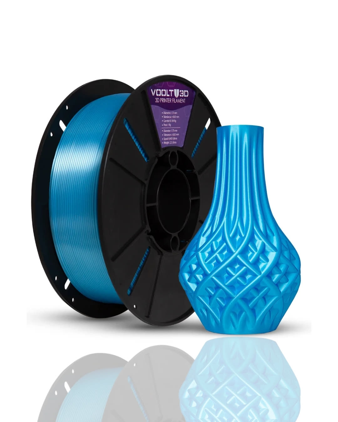PLA Silk Azul Sky 1kg