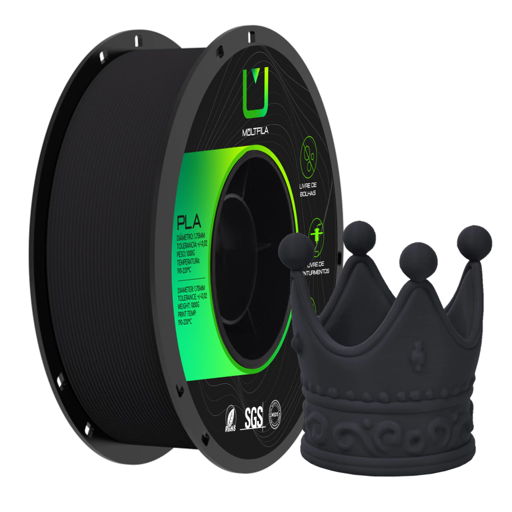PLA Matte Preto 1kg