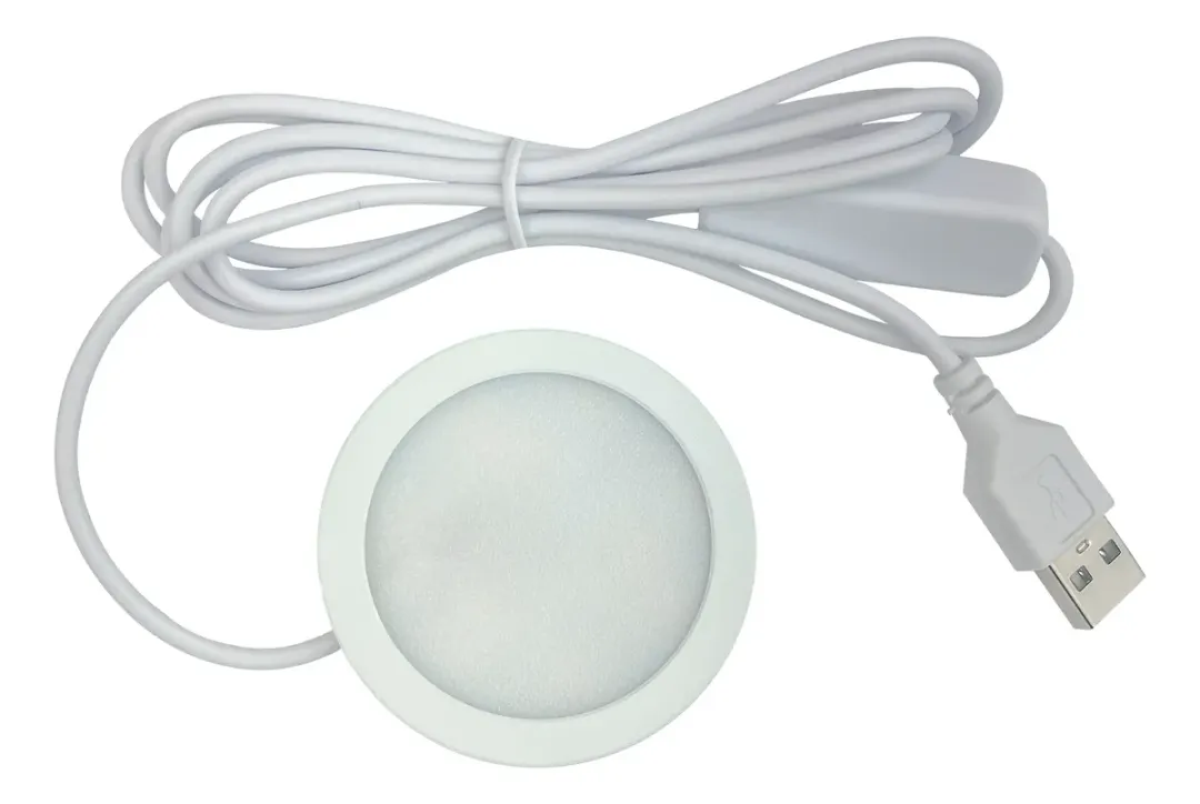 Luminária Liga/Desliga Branco Quente 6W — Branca