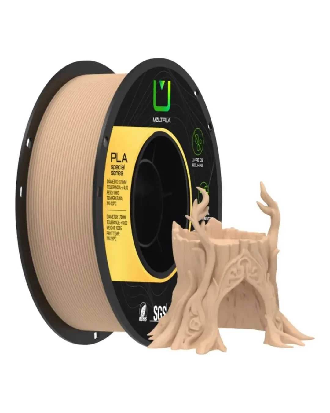 PLA Wood Nogueira 1kg