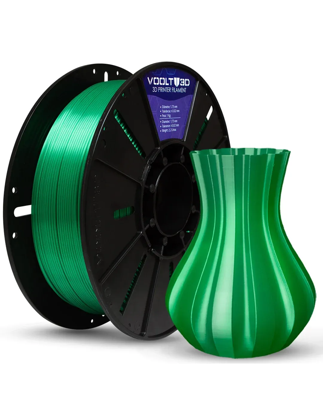 PLA Silk Verde 1kg