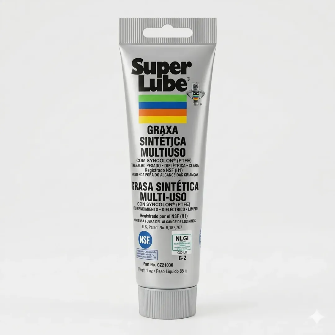 Graxa Multiuso Sintetica Super Lube Com Syncolon (ptfe) - Tubo 85 Gr