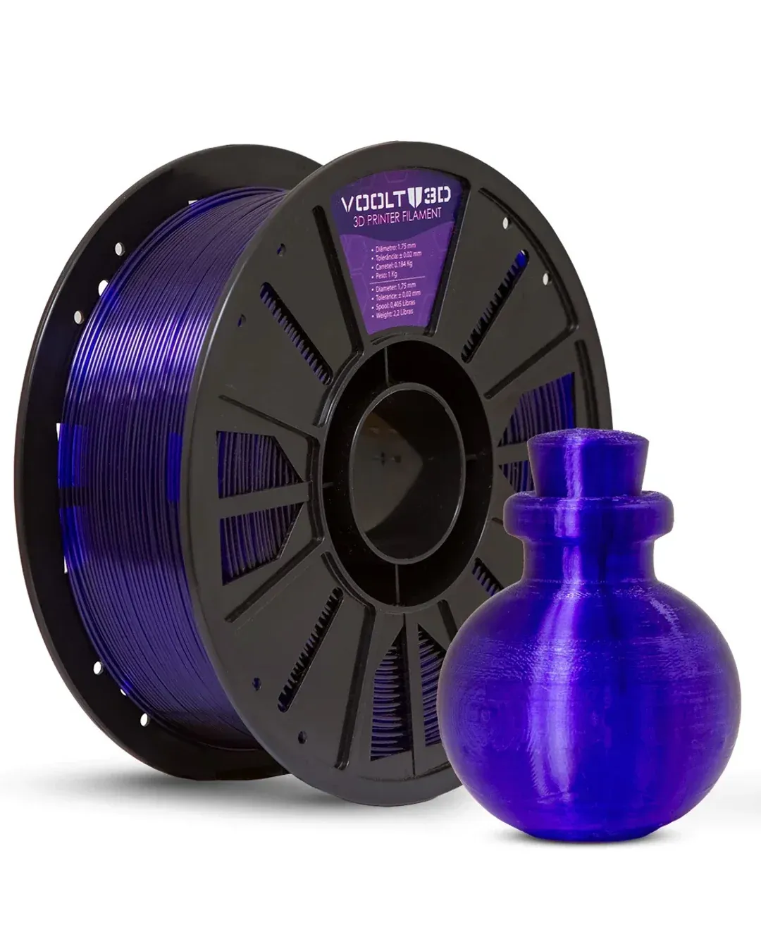 PETG Roxo Translúcido Premium 1kg