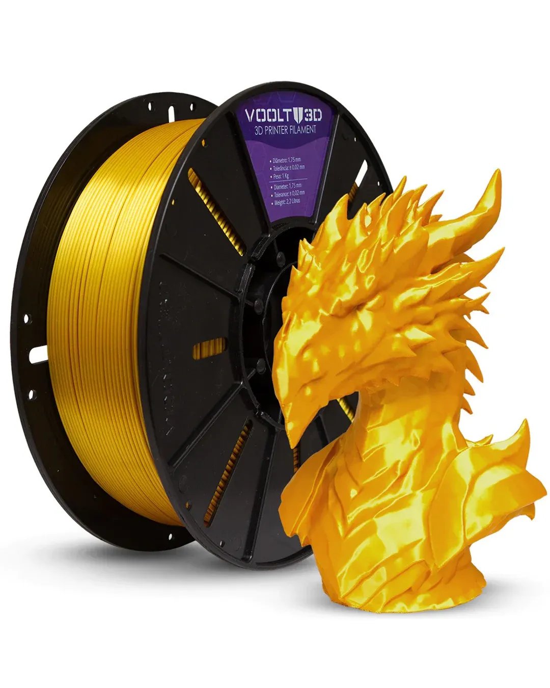 PLA Silk Dourado Ultra 1kg