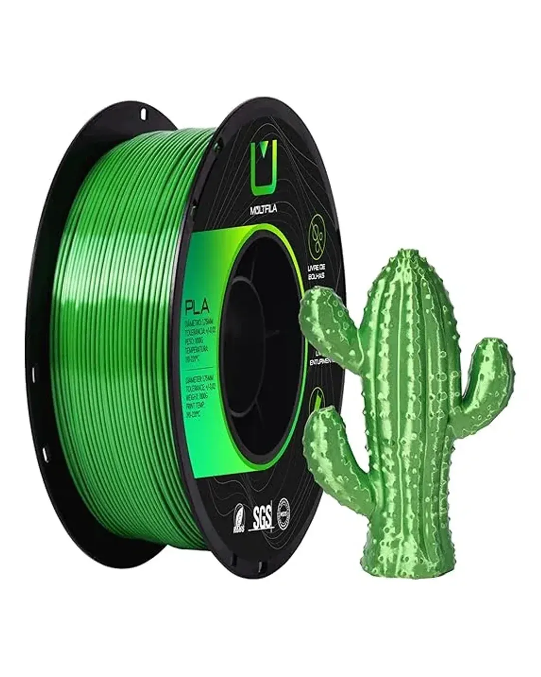 PLA Silk Verde 1kg