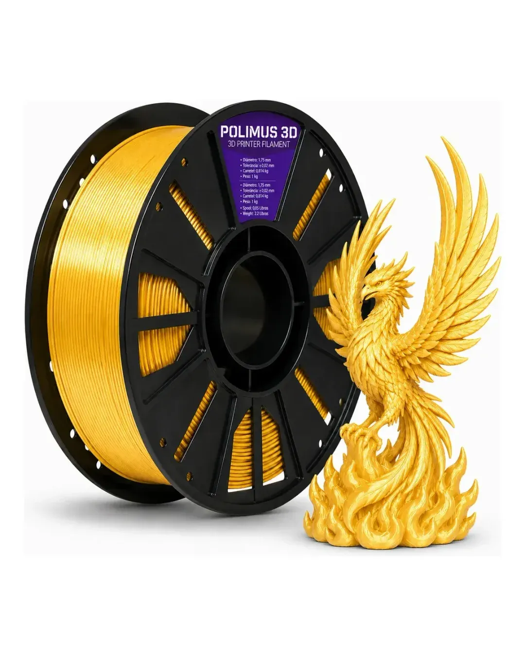 PLA Silk Dourado 1kg