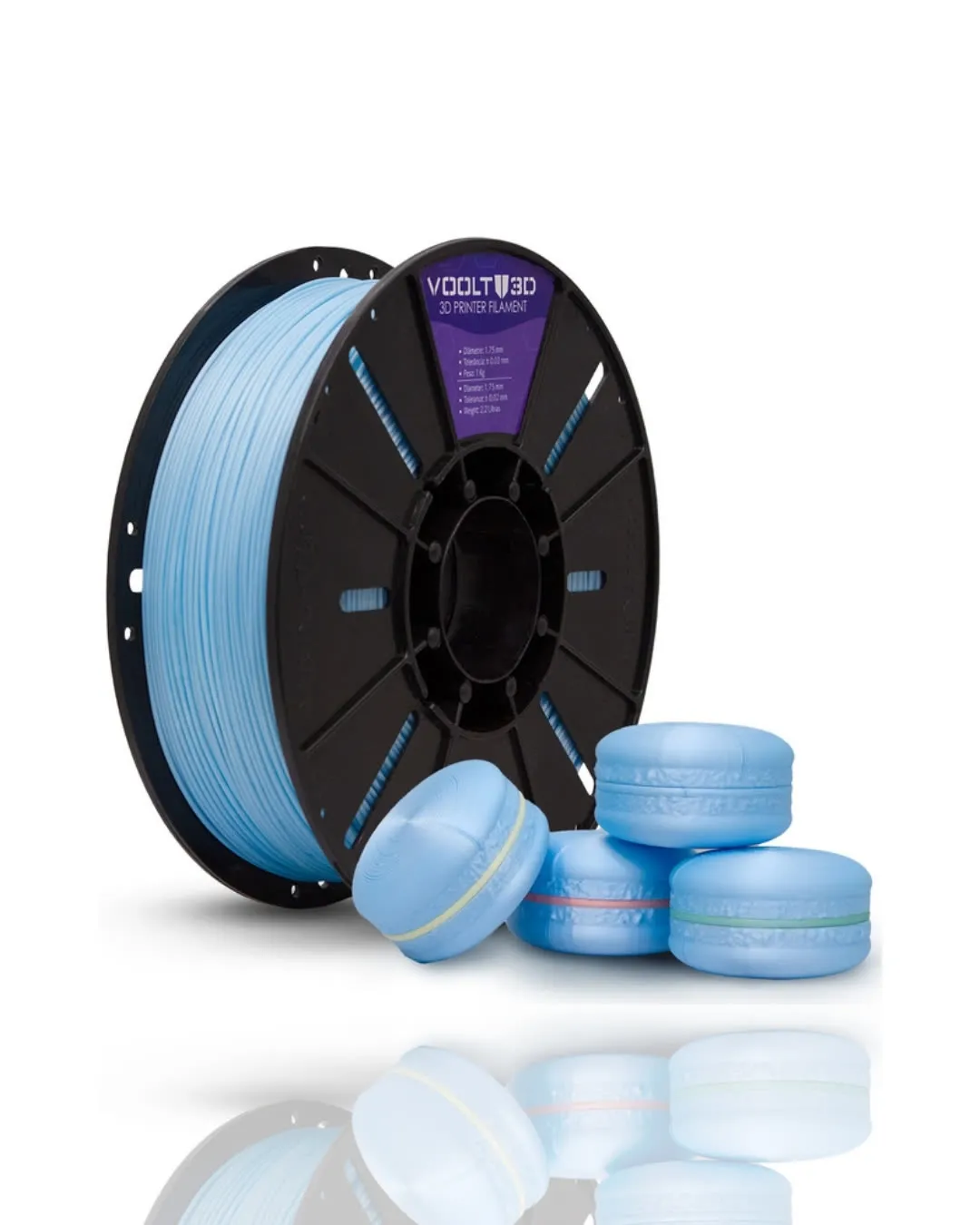PLA Azul Macaron Velvet 1kg
