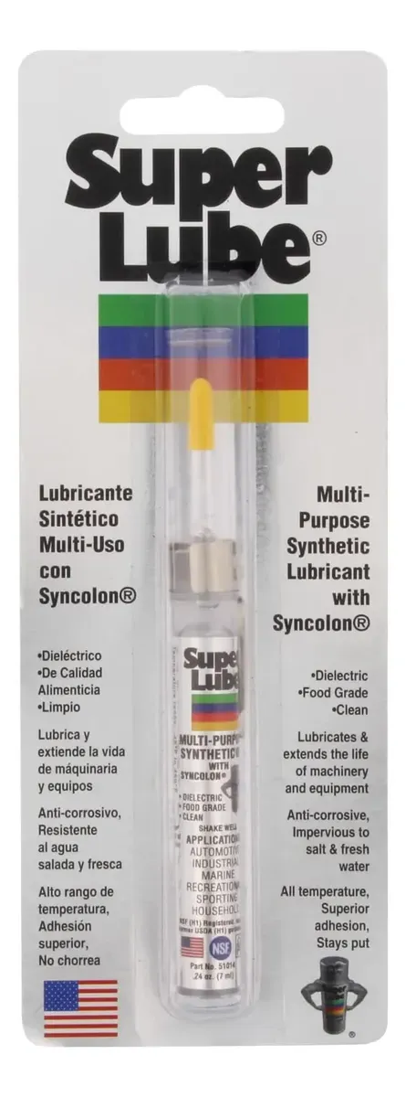 Oleo Sintetico Multi-Purpose Super Lube Com Syncolon Aplicador 7 Ml