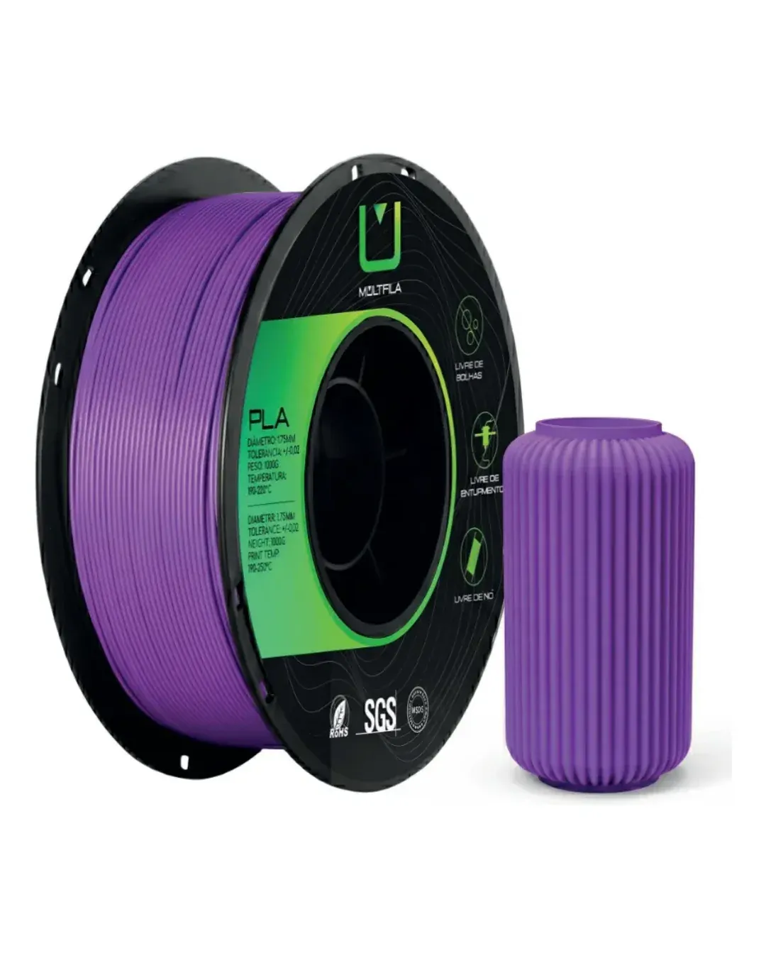 PLA Matte Roxo Íris 1kg