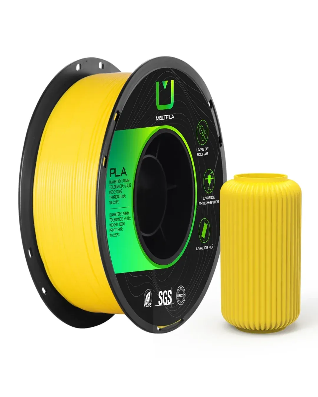 PLA Amarelo 1kg