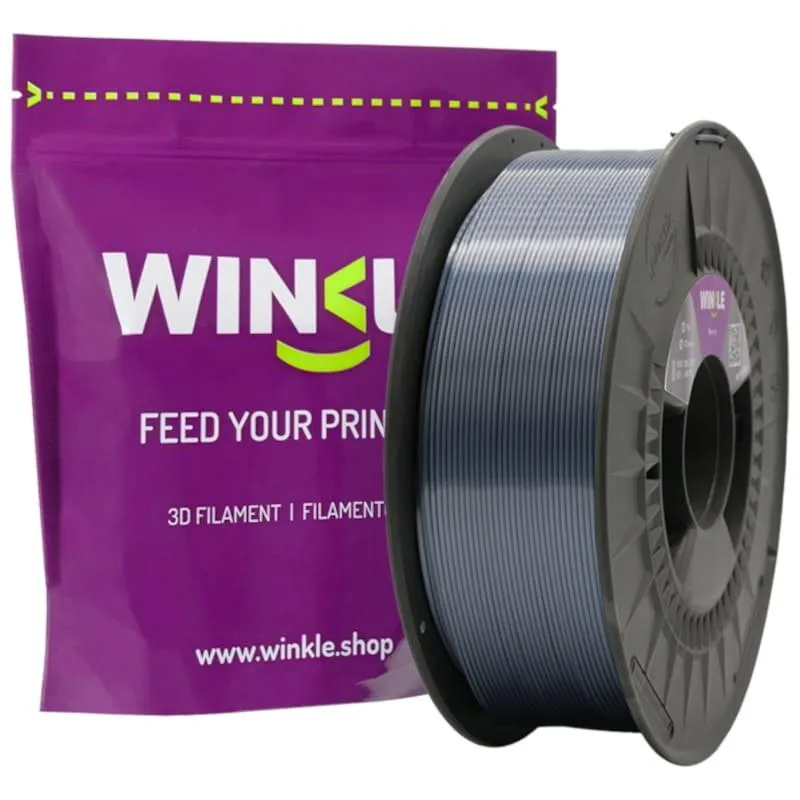 Pla Silk Winkle 1,75 Mm Prata Mercurio 300g