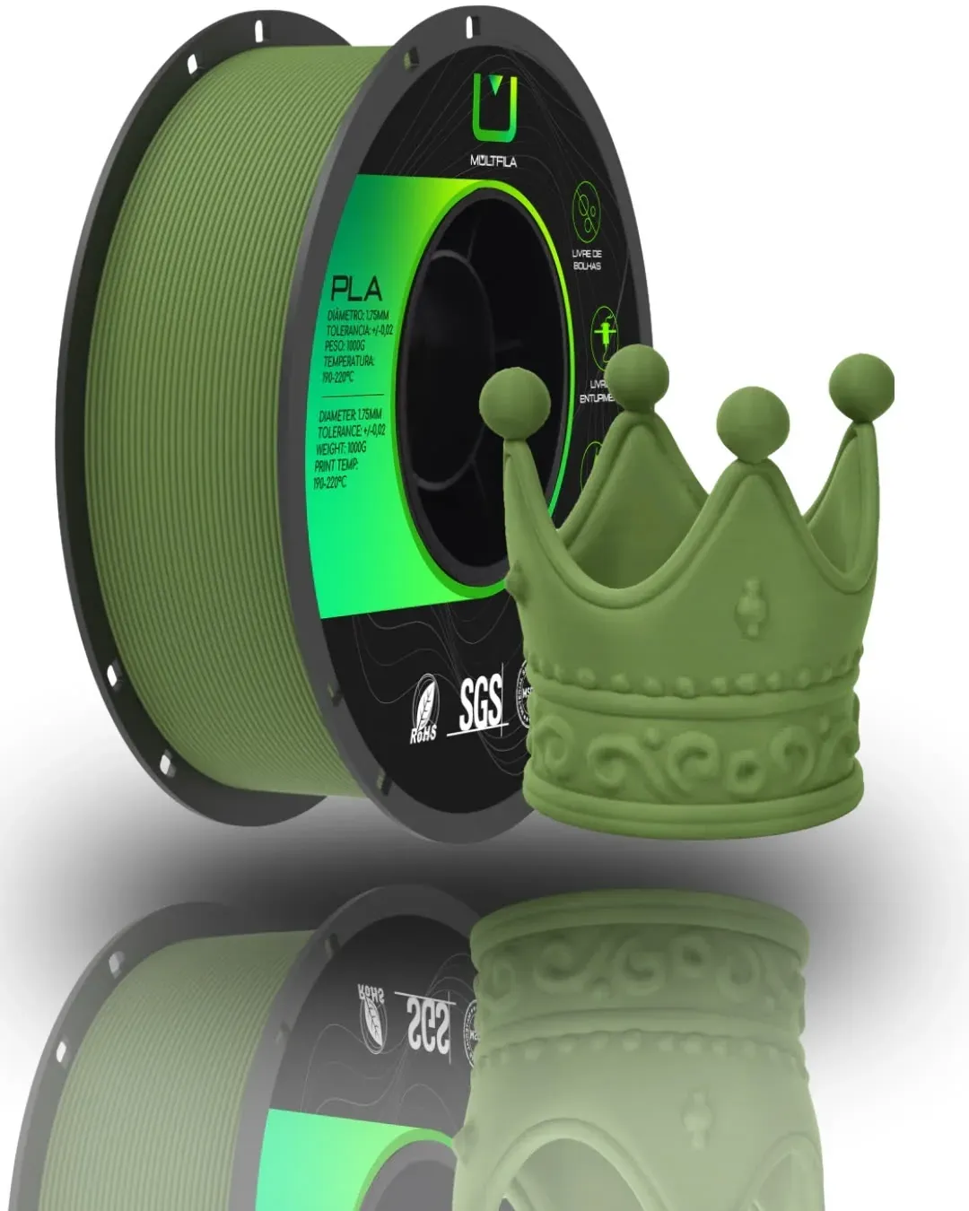 PLA Verde Militar 1kg