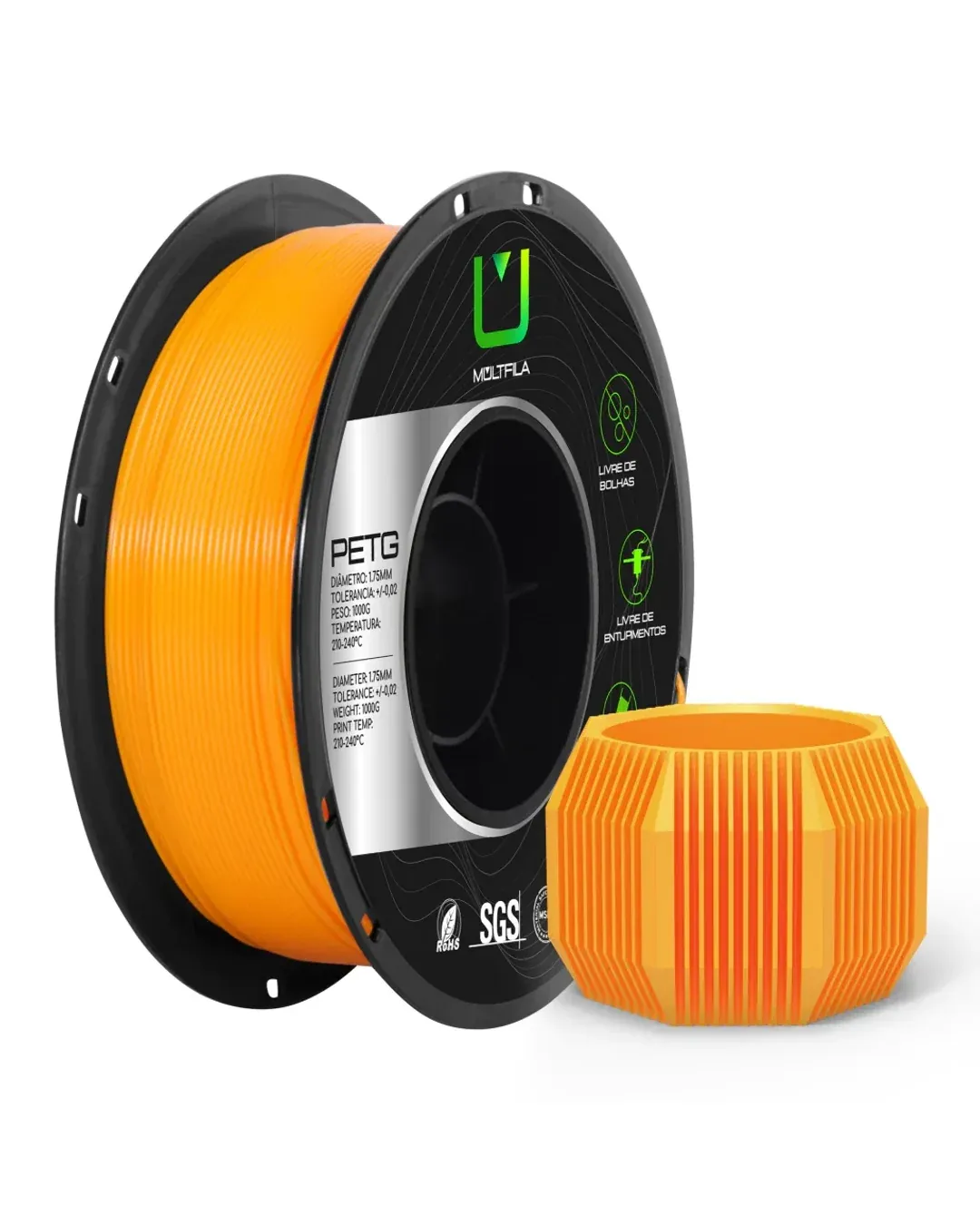 PETG Laranja 1kg