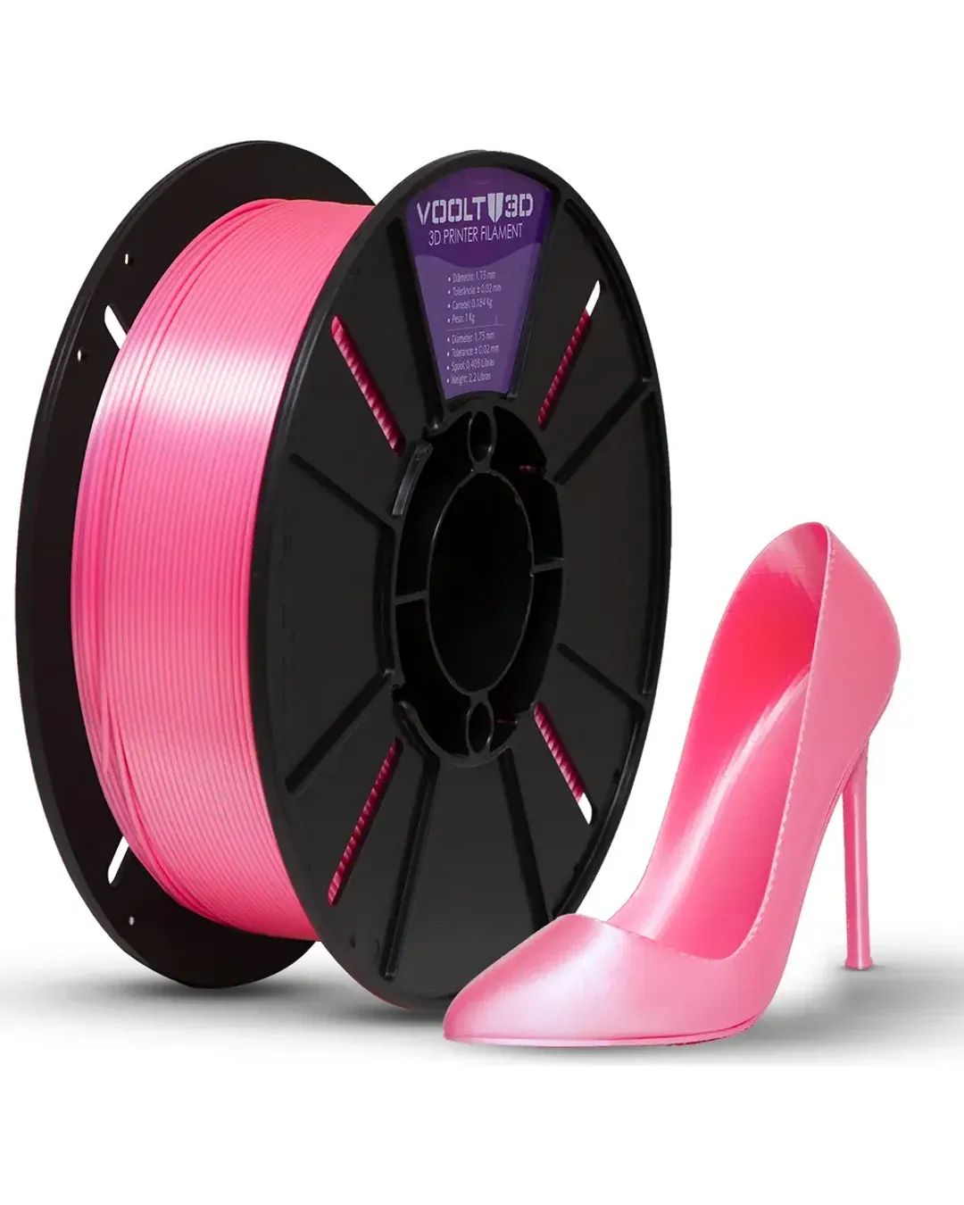 PLA Silk High Speed Rosa Chiclete 1kg