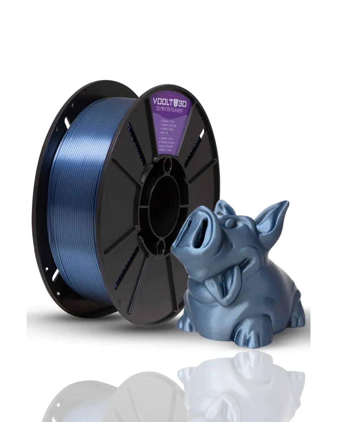 PLA Silk Azul Titanium 1kg