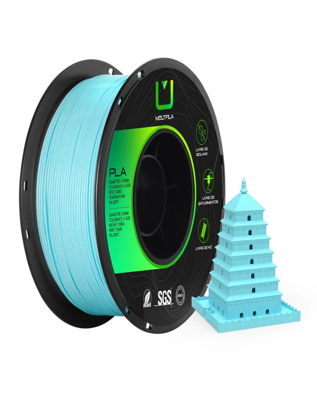 PLA Azul Claro 1kg