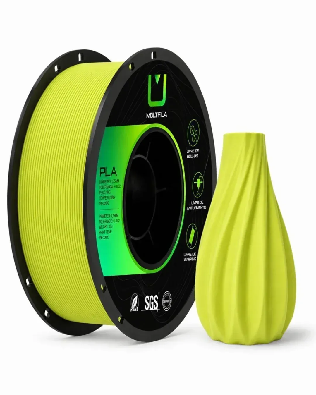 PLA Matte Verde Citrus 1kg
