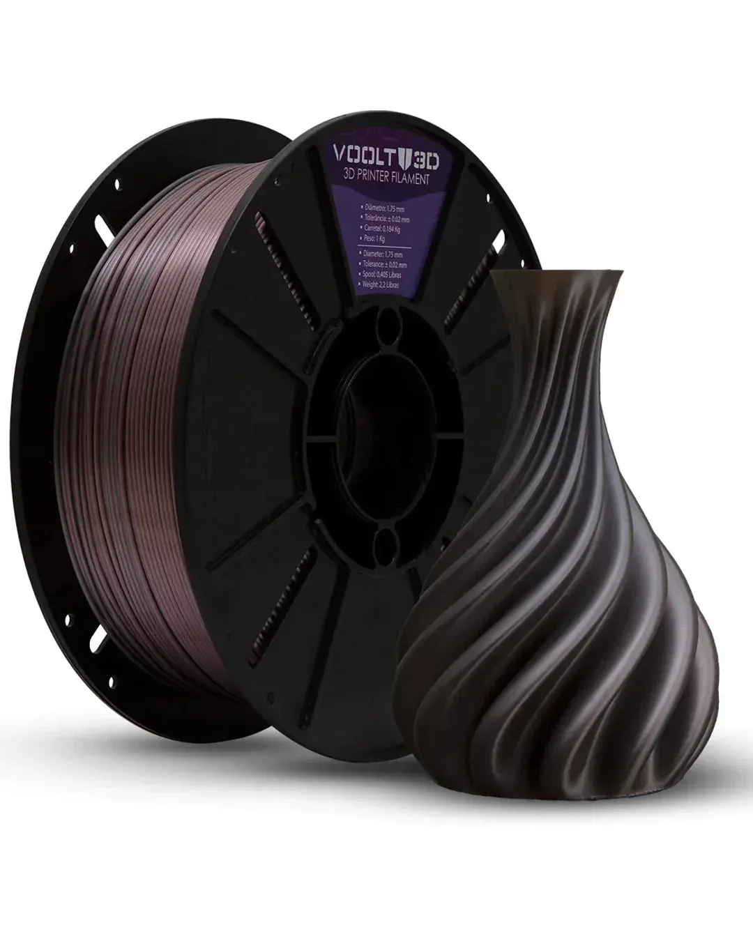 PLA Duo Color Inox e Rose Gold V Silk High Speed 1kg