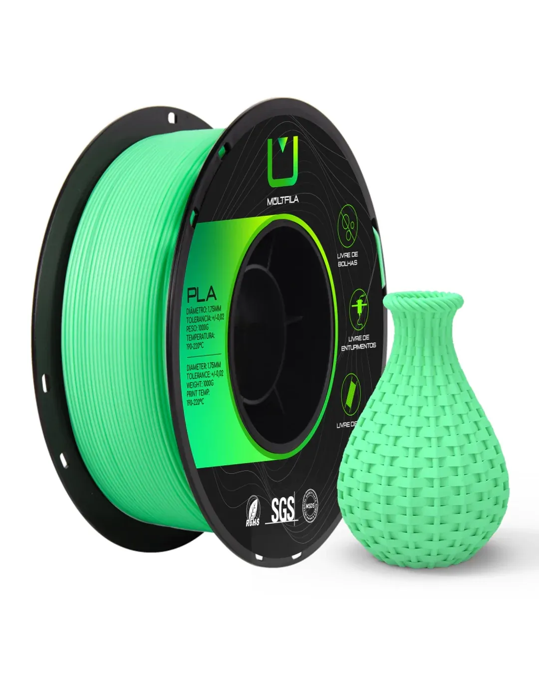 PLA Verde Menta 1kg