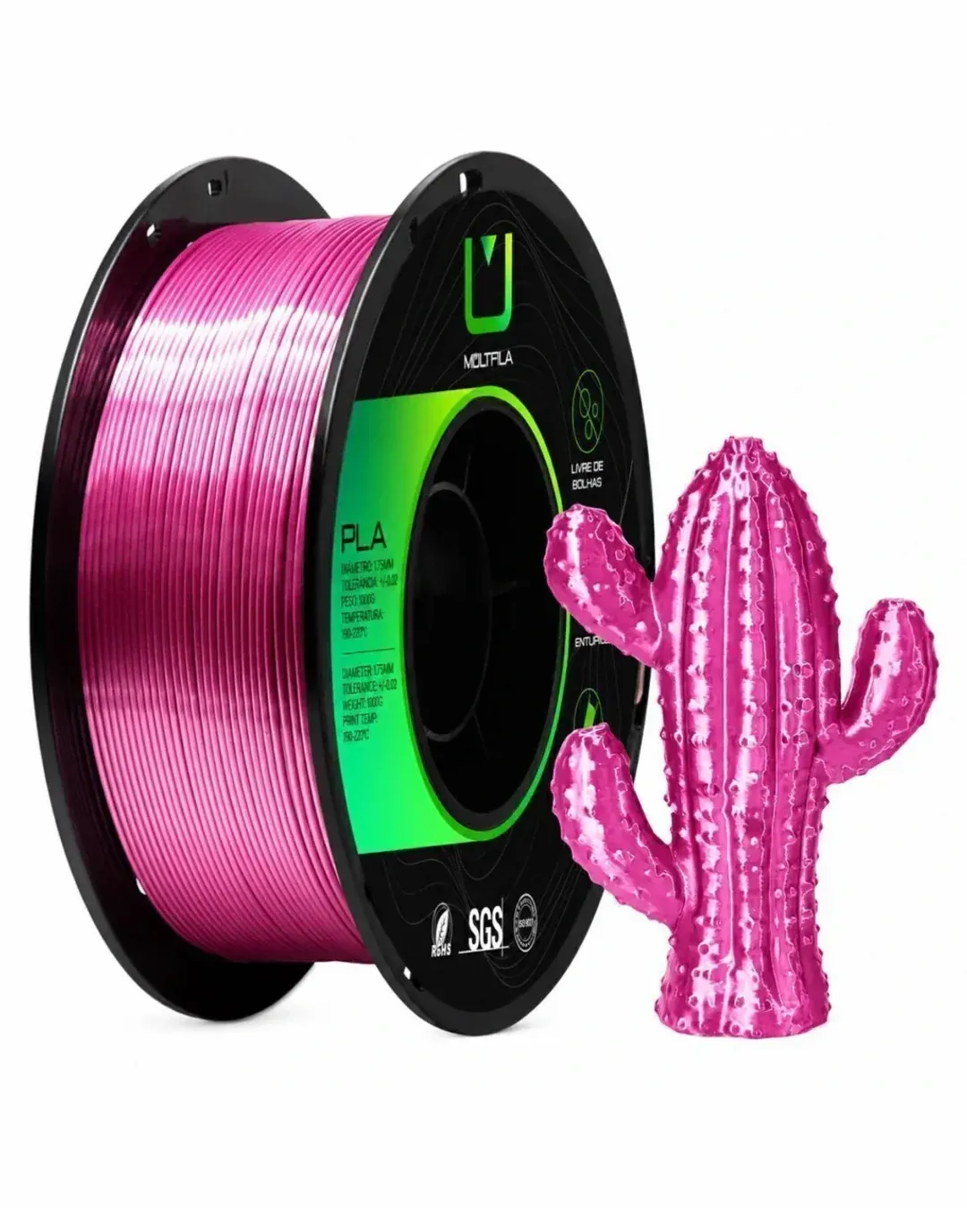 PLA Silk Rosa Hibisco 1kg