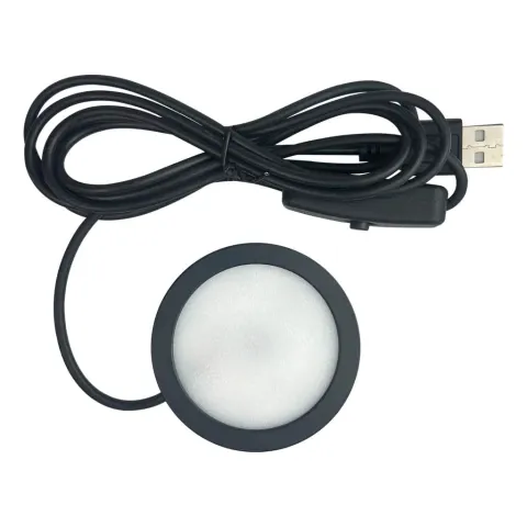 Luminária Liga/Desliga Branco Quente 6W — Preta