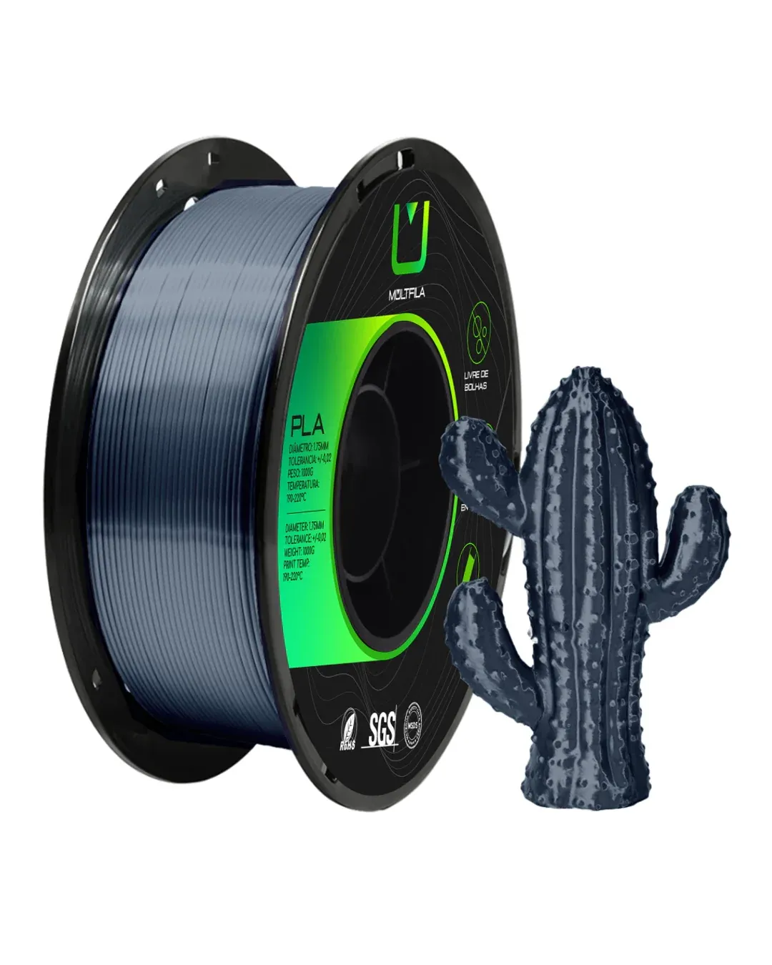 PLA Silk Aço Escovado 1kg