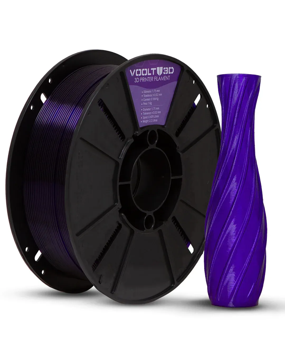 PLA Translúcido Roxo High Speed 1kg
